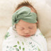 Merino Wool Topknot Headband - Olive-Headband-Snuggle Hunny Kids-Eko Kids