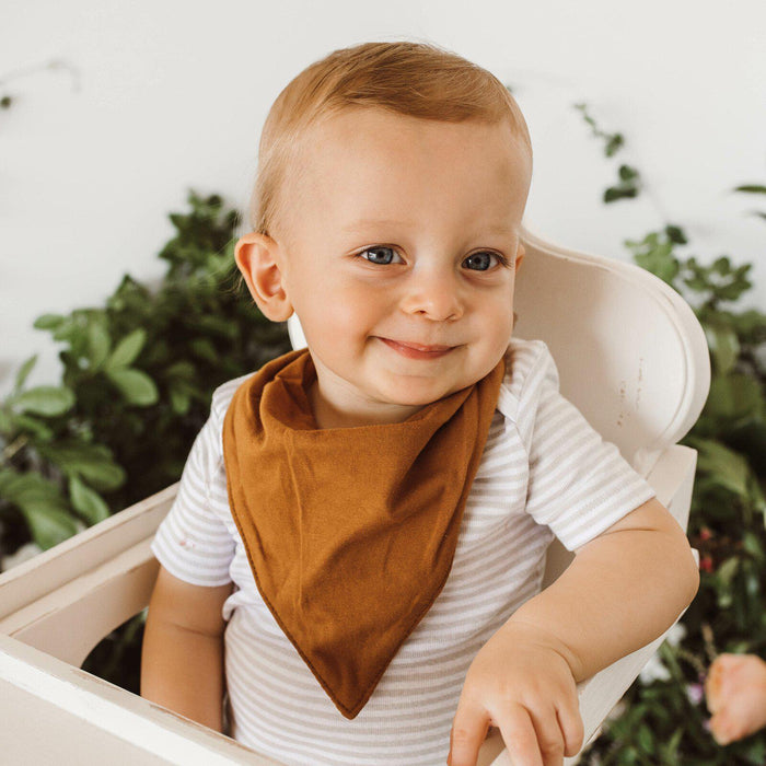 Dribble Bandana Bib - Bronze-Bib-Snuggle Hunny Kids-Eko Kids