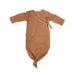 Newborn Knotted Sleeping Gown - Tan-Knotted Gown-Pop Ya Tot-Eko Kids
