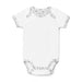 Short-sleeved PIMA Cotton Bodysuit-Bodysuit-Dear Eco-Newborn (56 cm)-White finished with Dear Eco Logo-Eko Kids